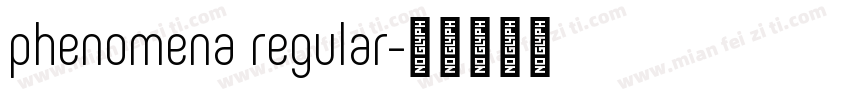 phenomena regular字体转换